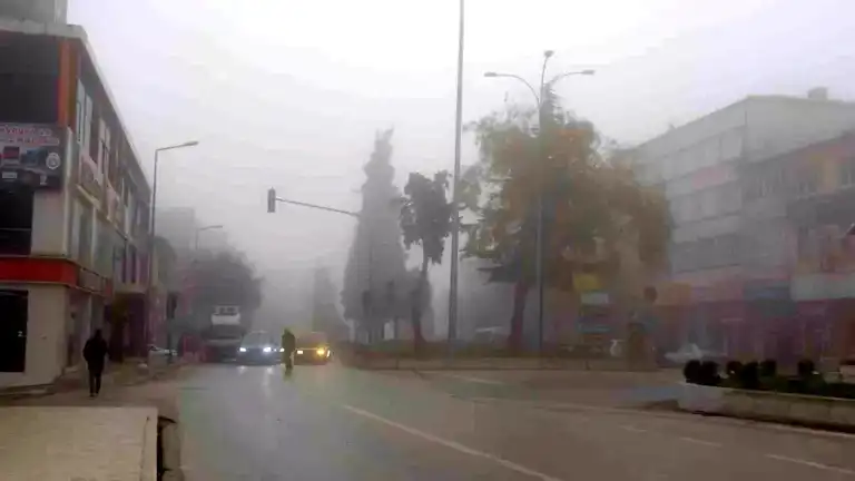 Bilecik'te Yoğun Sis Trafiği Felç Etti